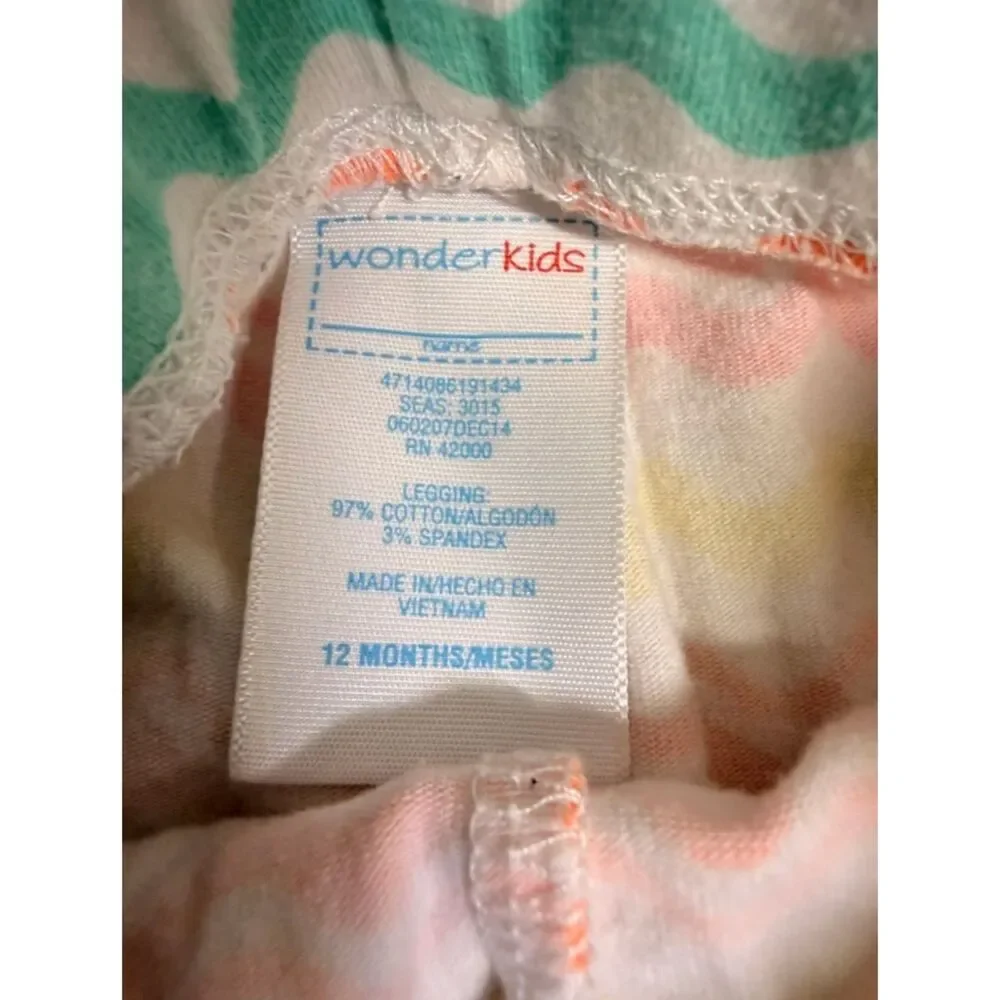 Carter’s & Wonder Kids 2Pc Colorful Bike Shorts Baby Girls 12M 5053